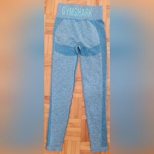 XXSmall Gymshark Teal-Blue Seamless Kids Leggings